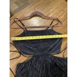 SIMKHAI Daisy Cutout maxi Gown navy blue chiffon plisse pleated glam dress 8 Photo 10