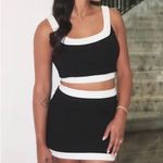 Lulus Black and White Lulu Top and Skirt Photo 1