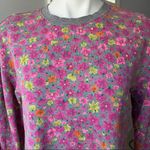 Kate Spade Marker Floral Ruffle Sweatshirt Dress Photo 8