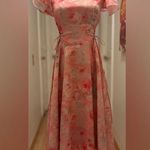 MARCH YII floral midi dress sz S with corset style waist Pink Photo 0