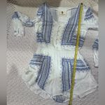 The Jetset Diaries  Elegant Women’s White and Blue Romper XS Photo 8