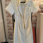 Storia  Midi Cream Dress with Belt Photo 0