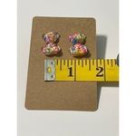 Confetti Sprinkle Fashion Statement Novelty Gummy Bear Stud Earring‎ Clear Pink Photo 2