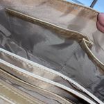 East 5th  Vintage Metallic Leather Thick Hardware Buckle Flap Satchel Photo 13