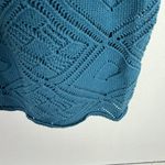 Free People  Beach Get Away Fauxchet Flare Pants Teal Blue Size XL EUC Photo 12