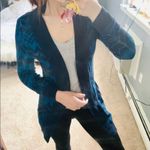 Missoni blue chevron knit open front cardigan Photo 3