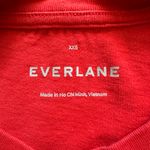 Everlane Dress The Weekend Tee Pocket Crewneck Short Sleeve Red XXS Photo 8