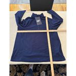 Lands' End  Women's Fleece Quarter-Zip Pullover Deep Sea Navy Blue New Size 2X Photo 4