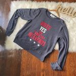 Wildfox  Navy Graphic Top NWT “Vote Yes On Three Day Weekends” Oversized Photo 3