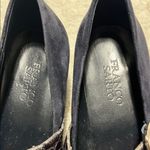 Franco Sarto Black/Navy Blue Block Heel Mary Janes Size 8 Photo 1