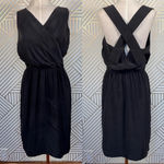 Derek Lam  10 Crosby Black Silk Criss Cross Dress‎ Photo 1