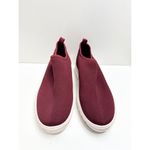 Blondo ‎ Sneaker Womens Size 8 Burgundy Red Knit Pull On Waterproof Shoes Photo 3