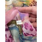 Boutique Leopard Print 100% Silk Scarf Pink One Size Photo 3