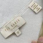 Ted Baker Ted‎ Baker London Blouse Womens 0 Floral Print White Multi Botanical *Flaw Photo 3
