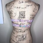 Shade & Shore Paisley Underwire Embroidered Multi Colored Bikini Top Sz 34B Photo 4