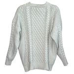 Aelfric Eden NWT  Oversized Ivory Cable Knit Fisherman Sweater Size Large Photo 3