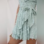 Selfie Leslie  SHERI EMBELLISHED CHIFFON DRESS OLIVE size large Photo 2