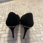 ALDO  suede peep toe black heels Photo 3