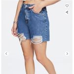 Forever 21 sz 28 blue distressed Mom Shorts NWT Photo 1
