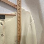 Teddi Cardigan Sweater Yellow Pastel Floral Dainty Embroidered Cottagecore Grany Size 18W Photo 5