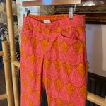 Spartina 449 Maren Pull On Pant in Pink House Boho Paisley - Sz L 🧡🎀 Photo 5