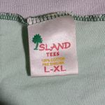 Vtg Y2K Island Tees Jamaica Me Crazy Embroidered Green Long Sleeve Baby Tee Sz L Size L Photo 3