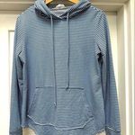 Workshop Republic Clothing EUC  blue striped hoodie Small Photo 0