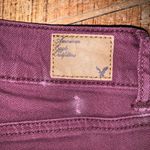 American Eagle  burgundy 6 cutoff festival normcore shorts Photo 2