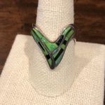 Sterling Silver JAY KING DTR Green Turquoise  Ring Sz 10-1/4 Photo 3