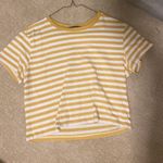 Brandy Melville Yellow Striped Shirt Photo 0