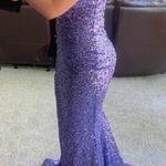 Portia And Scarlet Purple Strapless Prom Dress Photo 2