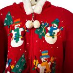 Victoria Jones Vintage  Zip Cardigan Christmas Sweater Photo 1