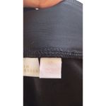 Belle Kim Gravel Faux Leather Front / Ponte Back Pants Women size 12 Black Photo 8