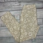 J. McLaughlin Women’s Pants Size 4 Beige White Floral Print Straight Leg Stretch Photo 3