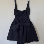 House Of CB  'Florianne' Black Bow‎ Mini Dress NWOT size S Tall long Photo 4