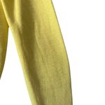 Vintage 100% Orlon Acrylic V Neck Sweater Binghamton Knitting Yellow Size L Photo 2