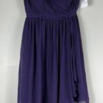 Donna Morgan NWT Amethyst Purple Silk Chiffon Dress Photo 2