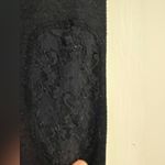 Garage  - Black Wide Neck Long-Sleeve Top w/ Lace Accents Photo 4