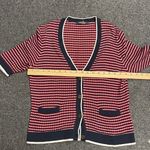 Brooks Brothers  Cardigan nautical elbow length ribbed red white blue XL womens Photo 5
