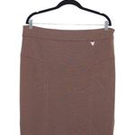 Tory Burch Brown Knit Pencil Skirt Knee Length Skirt Size XL Photo 0