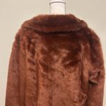 frame denim FRAME Faux Fur Coat In Spice Size Medium Photo 8