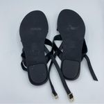 J.Crew ‎ Carsen made-in-Italy slingback sandals in leather CA044 black minimalist Photo 3