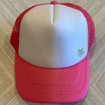 Pink & White with Silver Crown Jewel Trucker Hat Photo 0
