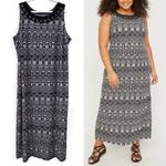 Catherines  Size 2X Crochet with Studded Neckline Maxi Dress Photo 1