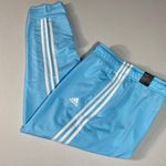 Adidas  Womens 2XL Slim Fit Joggers Blue With White Stripes Photo 5