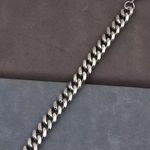 Link Chain Bracelet for Men Women Streetwear Unisex Hip Hop Style Silver Photo 2