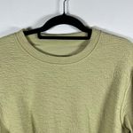 Lululemon Textured Crewneck Sweater Pullover Dew Green Oversized Sweatshirt SZ 2 Photo 3