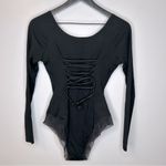 TA3 Black Long Sleeve Corset Bodysuit Size M Size M Photo 1