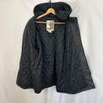Vintage Middlebrook Park Genuine Leather Hooded‎ Jacket Drawstring Black Large Photo 7