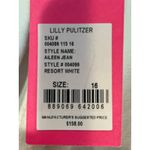 Lilly Pulitzer NEW Aileen High Rise Crop Jeans Resort White Button Fly Plus 16 Photo 4